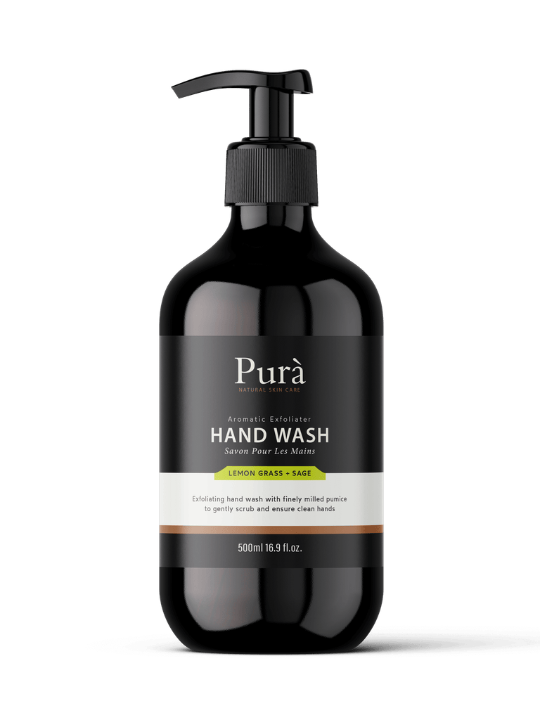 Pura Exfoliator Hand Wash (Lemon Grass + Sage) 500ml